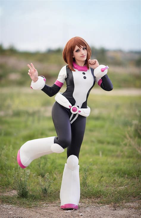 Submit commission request here if you can't find. . Uraraka cosplay